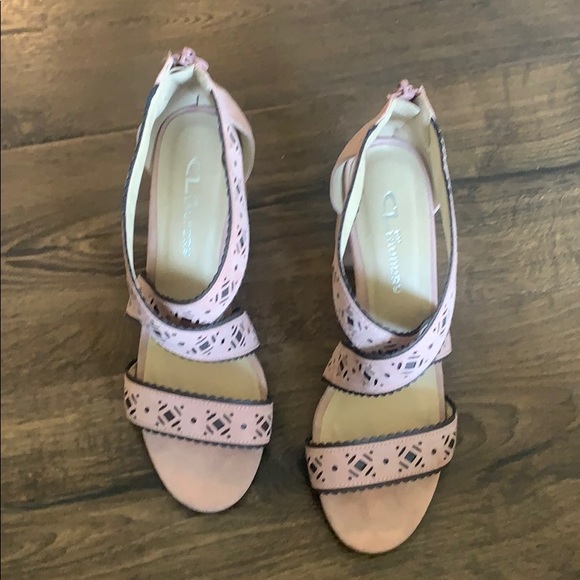 CL Dusty Pink Chunky Heel - Picture 2 of 5